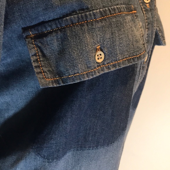 “JOE FRESH” Ombre Denim Style Long Sleeve Dress. - Picture 15 of 16